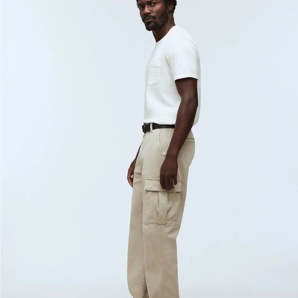 NEW WITH TAGS Madewell Pale Pewter Straight Cargo Pant: COOLMAX® Edition 32 x 32 - Picture 3 of 11